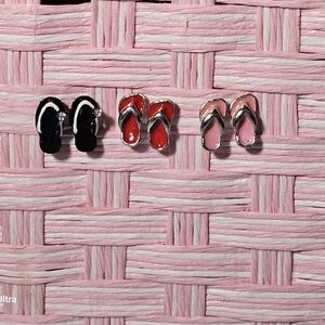 Flip Flop Stud Earrings Bundle- EUC